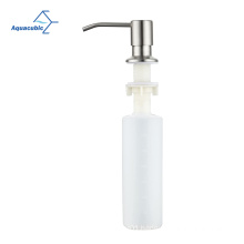 Aquacubic Soap Dispenser Brushed Nickel Lotion Dispenser for Kitchen Sink Stainless Steel Pump Head